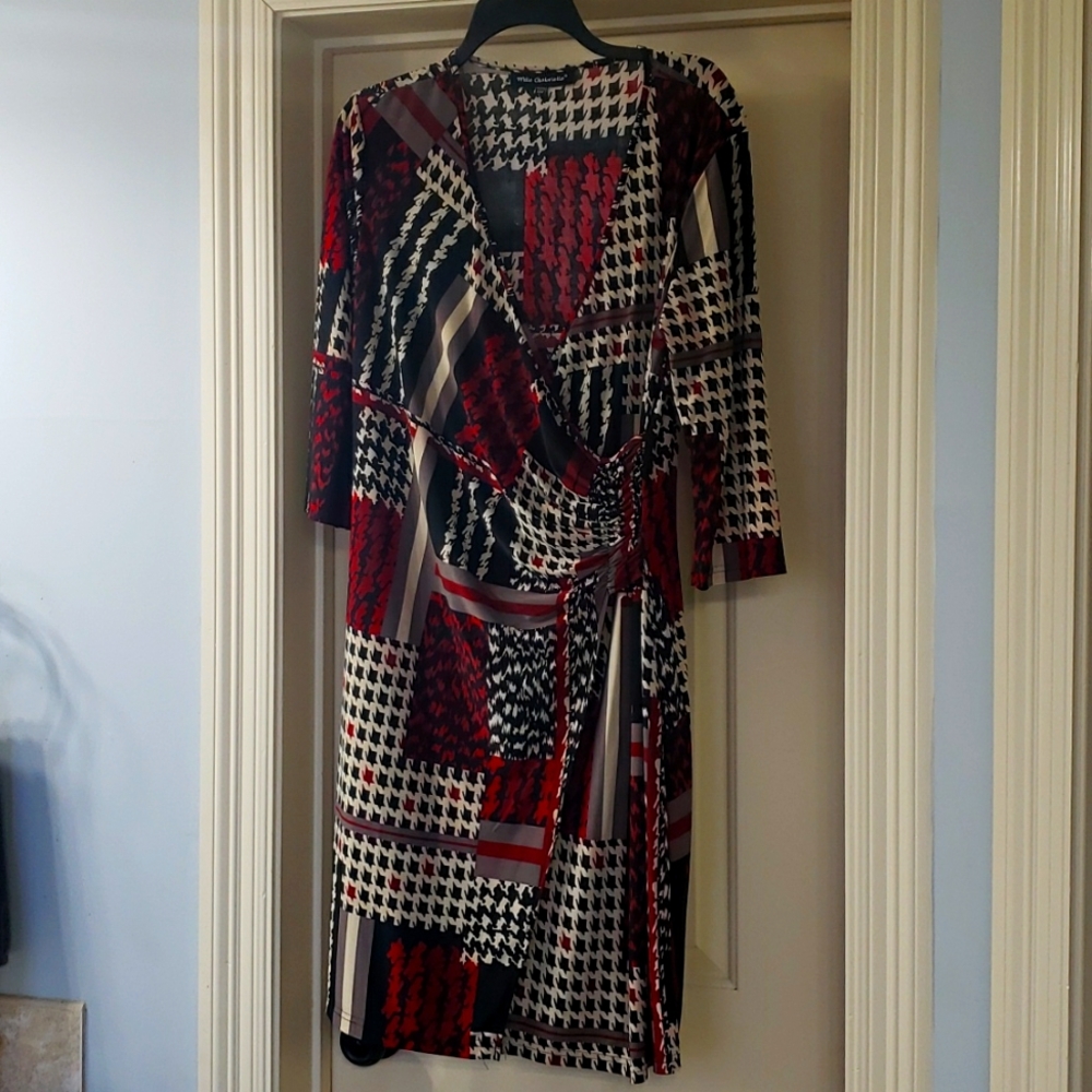 Mlle Gabrielle ladies faux wrap dress